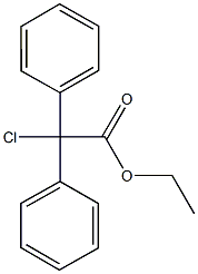 2-氯-2,2-二(苯基)乙酸乙酯 结构式