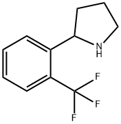 2-[2-(三氟甲基)苯基]吡咯烷 结构式