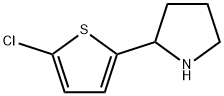 2-(5-氯噻吩-2-基)吡咯烷 结构式