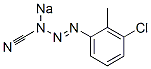 3-(3-CHLORO-2-METHYLPHENYL)-1-TRIAZENE-1-CARBONITRILE, SODIUM SALT	 结构式