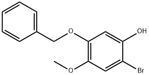 5-(苄氧基)-2-溴-4-甲氧基苯酚 结构式