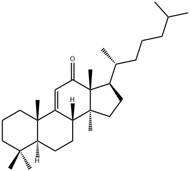 Lanost-9(11)-en-12-one 结构式