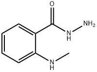 2-(甲氨基)苯甲酰肼 结构式