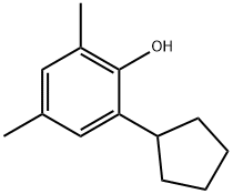 6-cyclopentyl-2,4-xylenol 结构式