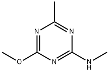 2-甲基-4-甲胺基-6-甲氧基均三嗪 结构式