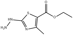 噻唑-5-羧酸,2-肼基-4-甲基-,乙酯 结构式