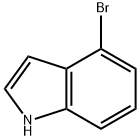 4-溴吲哚 结构式