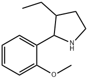 Pyrrolidine, 3-ethyl-2-(2-methoxyphenyl)- (9CI) 结构式