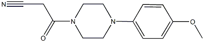3-[4-(4-methoxyphenyl)piperazin-1-yl]-3-oxopropanenitrile 结构式