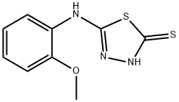 5-[(2-甲氧基苯基)氨基]-1,3,4-噻二唑-2-硫醇 结构式
