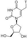 THYMIDINE, [METHYL-3H] 结构式