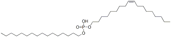 Phosphoric acid, hexadecyl (Z)-9-octadecenyl ester  结构式