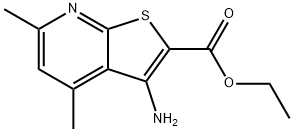 3-氨基-4,6-二甲基噻吩并[2,3-B]吡啶-2-羧 结构式