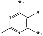 5-Pyrimidinethiol,  4,6-diamino-2-methyl- 结构式