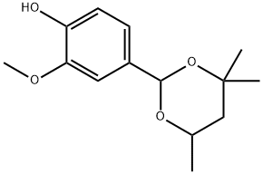 2-methoxy-4-(4,4,6-trimethyl-1,3-dioxan-2-yl)phenol 结构式