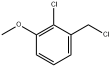 2-氯-3-甲氧基氯苄 结构式