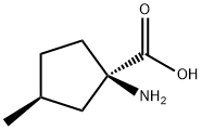 Cyclopentanecarboxylic acid, 1-amino-3-methyl-, (1R-trans)- (9CI) 结构式