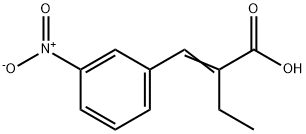 2[(3-硝基苯基)亚甲基]丁酸 结构式