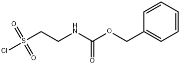 BENZYL 2-(CHLOROSULFONYL)ETHYLCARBAMATE 结构式
