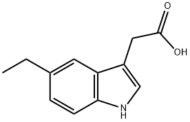 5-ETHYLINDOLE-3-ACETIC ACID 结构式