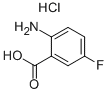 2-氨基-5-氟苯甲酸盐酸盐 结构式