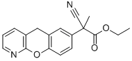 ALFA-METHYL-ALFA-CYANO-5H-[1] BENZOPYRANO [2,3-B] PYRIDINE-7-ACETIC ACID ETHYL ESTER 结构式