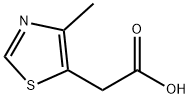2-(4-甲基噻唑-5-基)乙酸 结构式
