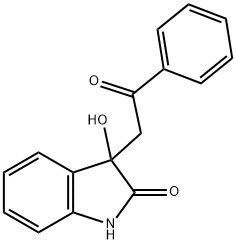 3-hydroxy-3-(2-oxo-2-phenylethyl)-1,3-dihydro-2H-indol-2-one 结构式