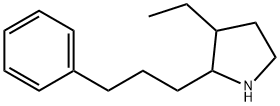 Pyrrolidine, 3-ethyl-2-(3-phenylpropyl)- (9CI) 结构式