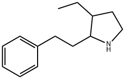 Pyrrolidine, 3-ethyl-2-(2-phenylethyl)- (9CI) 结构式