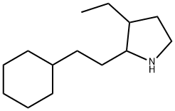 Pyrrolidine, 2-(2-cyclohexylethyl)-3-ethyl- (9CI) 结构式