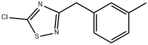 5-Chloro-3-(3-methyl-benzyl)-[1,2,4]thiadiazole 结构式