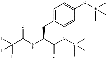 N-(Trifluoroacetyl)-O-(trimethylsilyl)-L-tyrosine trimethylsilyl ester 结构式