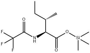 N-(Trifluoroacetyl)-L-isoleucine trimethylsilyl ester 结构式