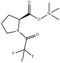 1-(Trifluoroacetyl)-L-proline trimethylsilyl ester 结构式