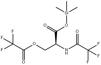 N,O-Bis(trifluoroacetyl)-L-serine trimethylsilyl ester 结构式