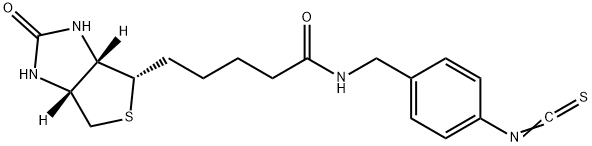 1H-Thieno[3,4-d]iMidazole-4-pentanaMide, hexahydro-N-[(4-isothiocyanatophenyl)Methyl]-2-oxo-, (3aS,4S,6aR)- 结构式