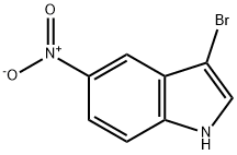 3-溴-5-硝基吲哚 结构式
