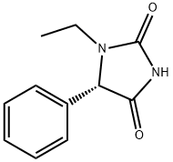 2,4-Imidazolidinedione,1-ethyl-5-phenyl-,(5S)-(9CI) 结构式