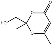 4H-1,3-Dioxin-4-one, 2-(hydroxymethyl)-2,6-dimethyl- (9CI) 结构式