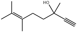 3,6,7-trimethyloct-6-en-1-yn-3-ol 结构式