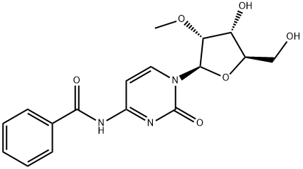 N4-苯甲酰-2'-甲氧基胞苷 结构式