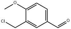 3-氯甲基-4-甲氧基-苯甲醛 结构式