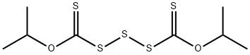 propan-2-yloxy-propan-2-yloxycarbothioylsulfanyldisulfanyl-methanethione 结构式