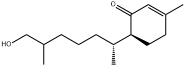 6-(6-Hydroxy-1,5-dimethylhexyl)-3-methyl-2-cyclohexen-1-one 结构式