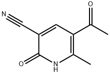 5-乙酰基-6-甲基-2-氧代-1,2-二羟基吡啶-3-甲腈 结构式
