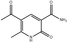 5-乙酰基-6-甲基-2-氧代-1,2-二氢吡啶-3-甲酰胺 结构式