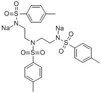N,N′,N′′-三(对甲苯磺酰)二乙撑三胺 二钠盐 结构式
