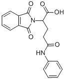 2-(1,3-二氧代异吲哚啉-2-基)-5-氧代-5-(苯氨基)戊酸水合物 结构式