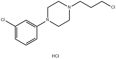1-(3-氯苯基)-4-(3-氯丙基)哌嗪盐酸盐 结构式